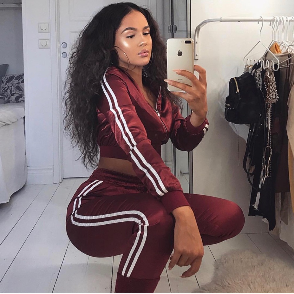 Meshki Kylia Satin Track Suit size S